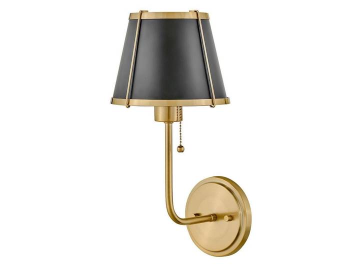 Elstead Lighting Wandleuchte Clarke, Schwarz, Goldfarben, Metall, 18.4x40x22.2 cm, RoHS, Europäischer Sicherheitsstandard, CE, Lampen & Leuchten, Innenbeleuchtung, Spots & Strahler, Wandstrahler