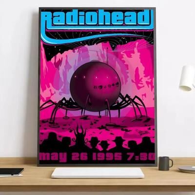 Uplifted Goods "Atmospheric Alternative Rock ""In Rainbows"" Heritage Canvas Art o 8.27 X 11.81 In unframed"