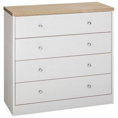 Kommode OTTO HOME "Heide", weiß (weiß, eichefarben), Sideboards, Kommode, Breite 70 cm