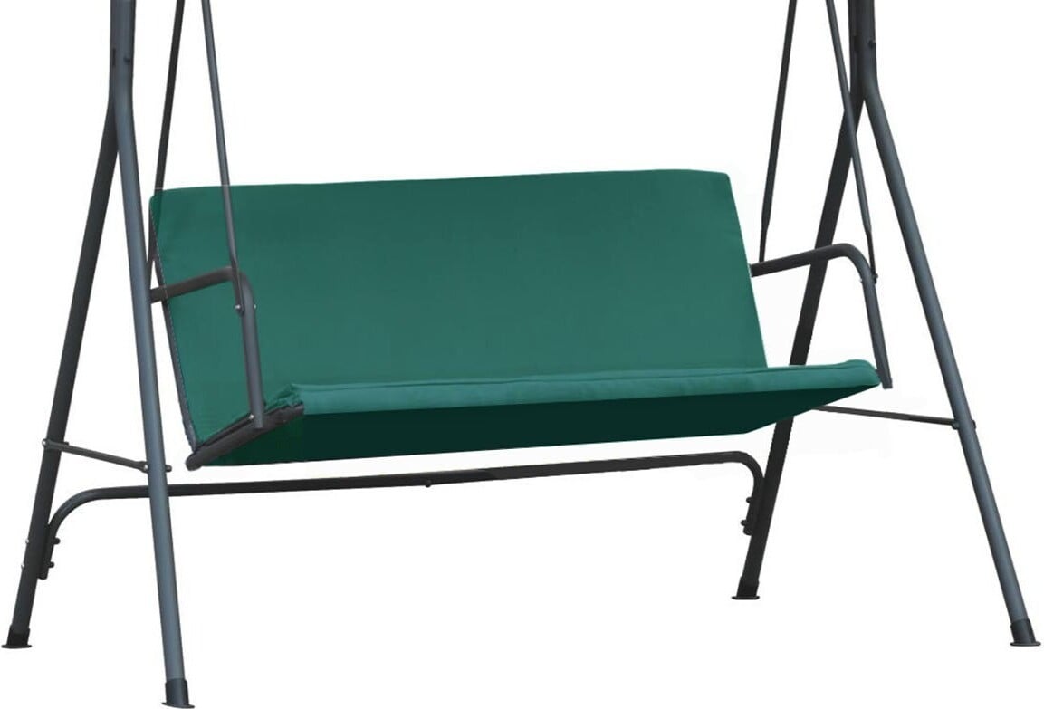 Ferocity Universele groene hoes voor de zitting van een Hollywoodschommel of tuinbank, B/D: 100 x 138 cm