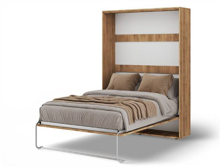 Fun Möbel Schrankbett Wandklappbett Gästebett GRITT Schrankgriff: Metall