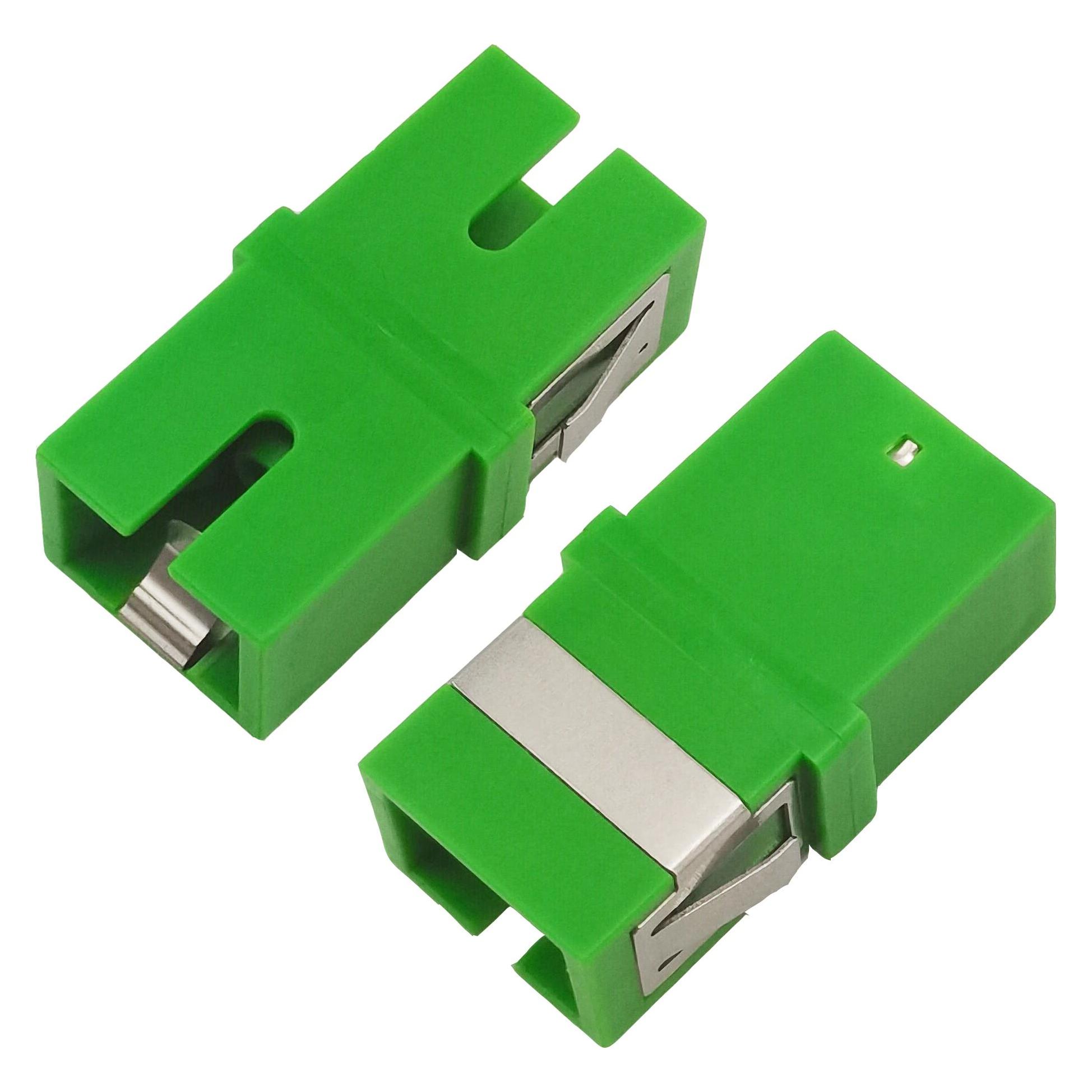 Helos LWL Kupplung SC/APC Simplex mit Laserschutz für FTTH Anschlussdose (Netzwerk Kupplung) (373383)
