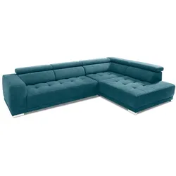 SOMETA Ecksofa Cocoon Stoff Blau Blue