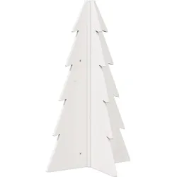 vidaXL Weihnachtsbaum Holz zum Schmücken 69,5 cm Massivholz Kiefer