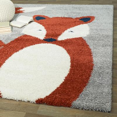 Balta Rugs Mod-Tod Fluffy Fox Kids Area Rug