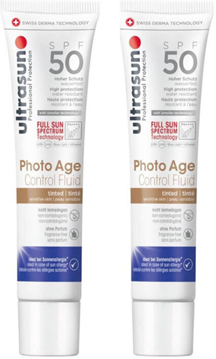 Ultrasun Photo Age Control Fluid Tinted SPF50 40ml Double