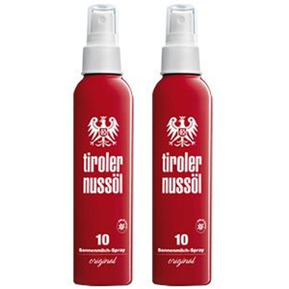 Tiroler Nussöl orig.Sonnenmilch Spray LSF 10 2x 2x150 ml
