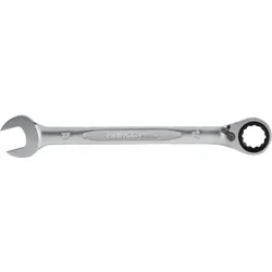 Bahco, Schraubenschlüssel, 21-mm-Knarren-Ring-Maulschlüssel, verchromt, 290 mm (21 mm)