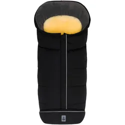 babycab Lammfell-Fußsack Inari für Kinderwagen, Buggy, schwarz