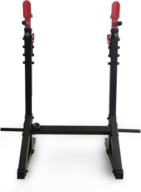 Famanu Multifunktionales verstellbares Squat-Rack mit Dipfunktion für Krafttraining zuhause