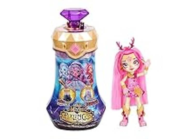 Pixlings Magic Mixies. Deerlee, la Pixling biche. Prépare Une Potion Magique pour Faire apparaître Une Magnifique Pixling de 16,5 cm dans Un Flacon !