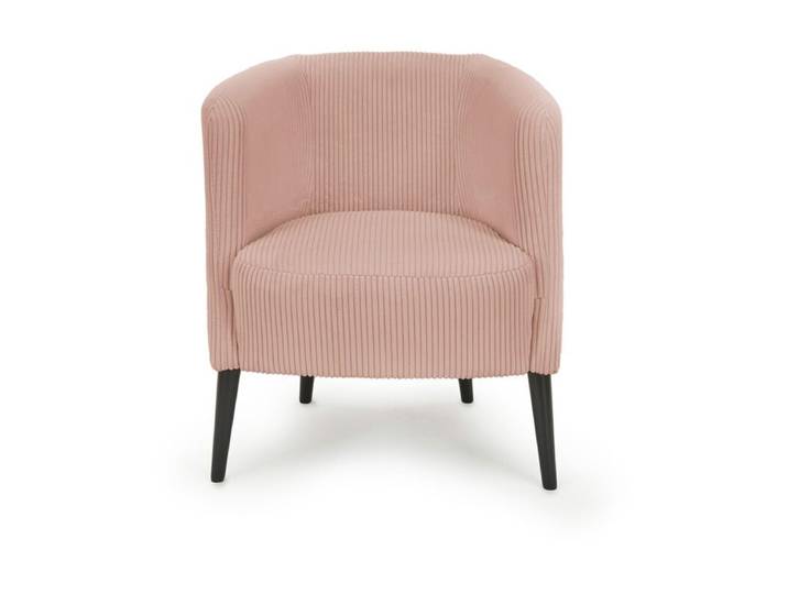 Trendstore Larcos Sessel mit Cordbezug - Cord Poso 052 rose Modern, Skandinavisch, Zeitlos