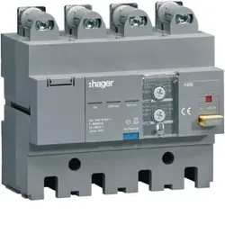 Hager HBT100H FI-Block P250 4P 100A Idn 30 mA bis 6 A stufenweise einstellbar