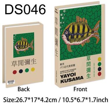 Inspire Essentials Luxury Decorative Fake Books Colorful Coffee Table Decor Set 9 open