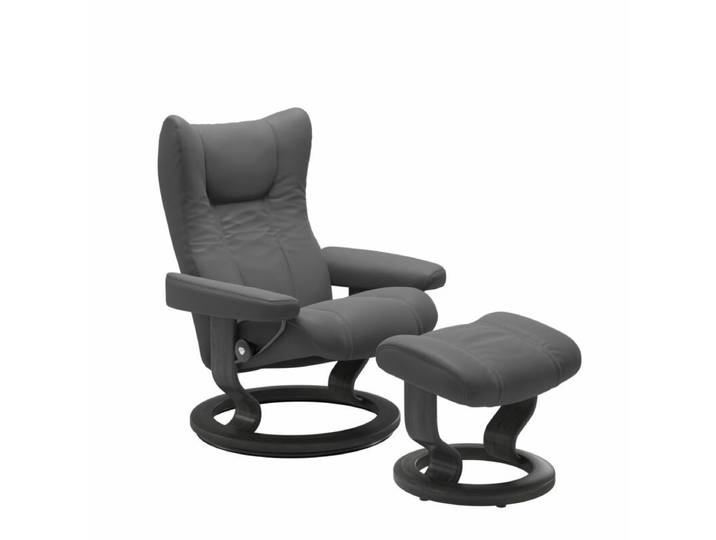 Stressless Wing Sessel Classic wahlweise mit Hocker - Leder Bati