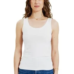 Bread and Boxers Tank Woman Weiß Ökologische Baumwolle Small Damen