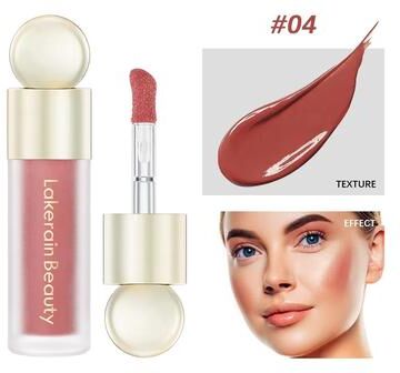 Inspired Finds VelvetGlow Liquid Blush Soft Matte Liquid Cream Blush For Natural Pink Cheek Color dewy Peach