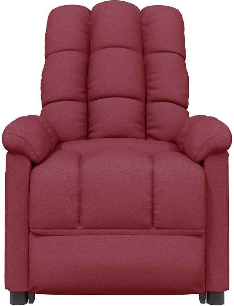 vidaXL Fauteuil électrique de massage Bordeaux Tissu