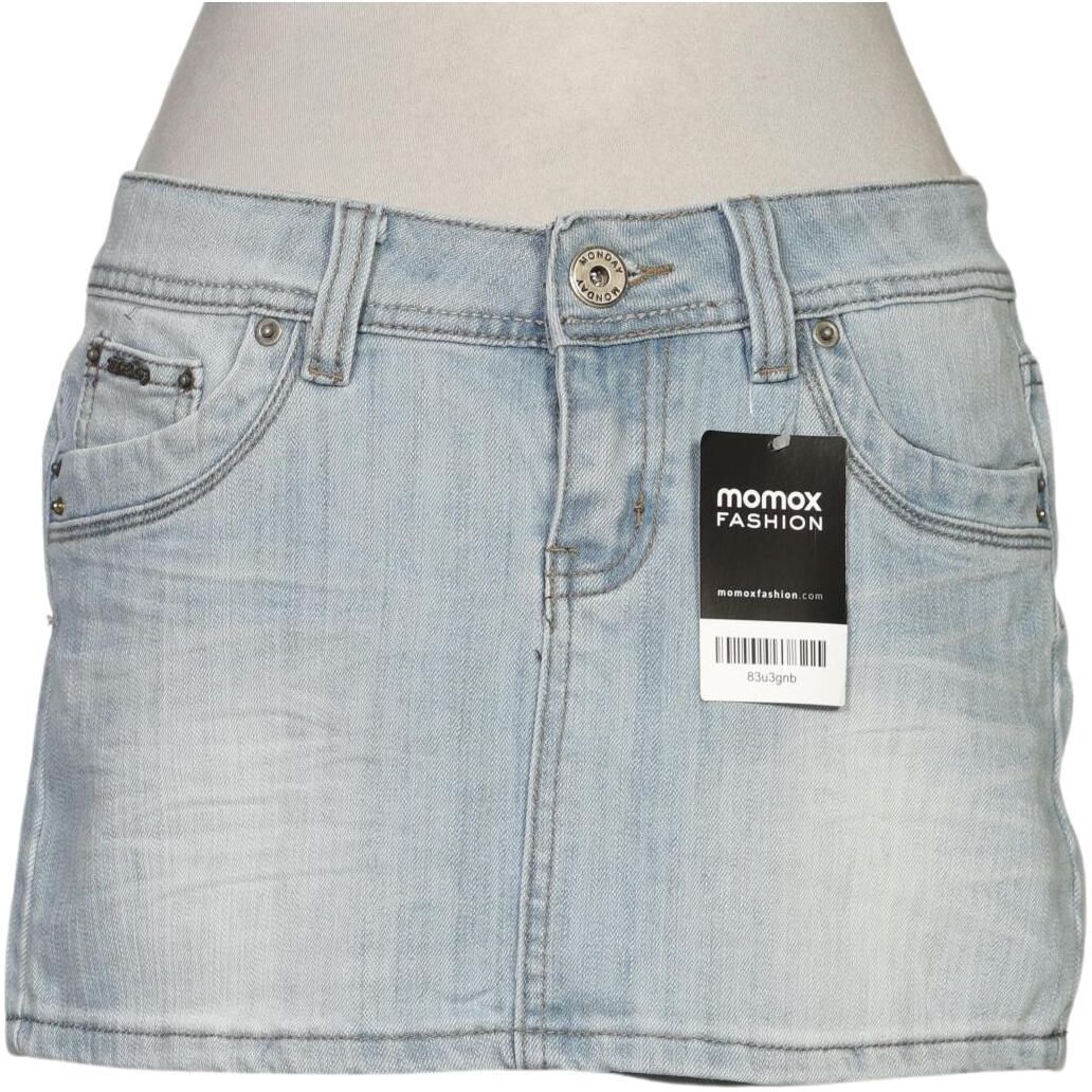 Cheap Monday Damen Rock, Hellblau, Gr. EU 38, Baumwolle / Elasthan / Synthetik - Second Hand