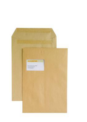 Versandtaschen Eurokuvert, C4, mit Fenster, selbstklebend, 250 Stück, Papier, braun