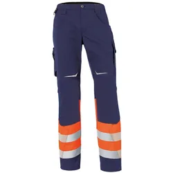 Kübler, Arbeitshose, Hose REFLECTIQ Klasse 1 warnorange/dunkelblau Form 2208 Grösse 46 (46)
