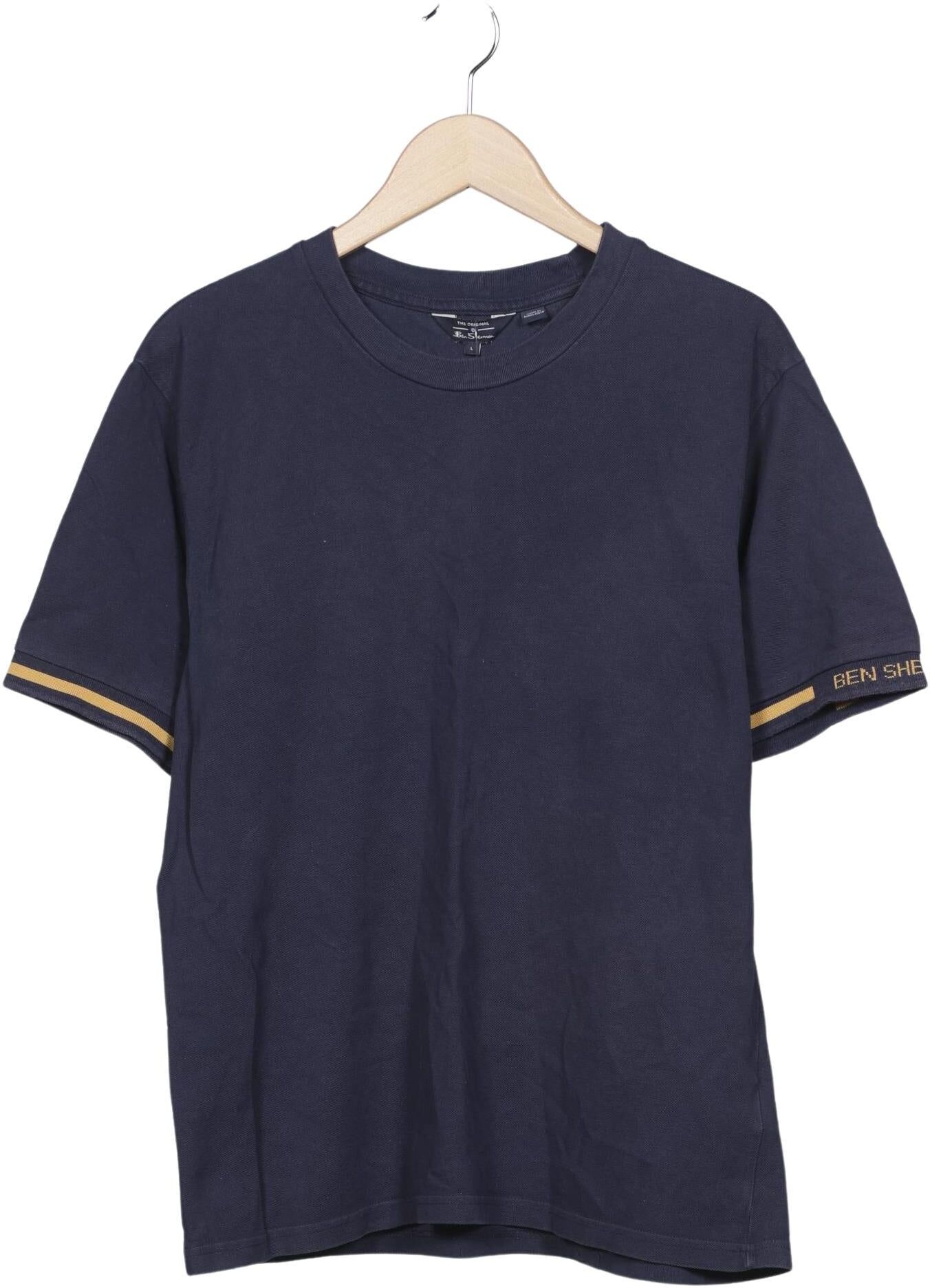 Ben Sherman Herren T-Shirt, Marineblau, Gr. L, Baumwolle - Second Hand