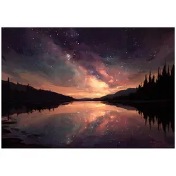 FOTOTAPETE See Natur Lila 300x210 cm
