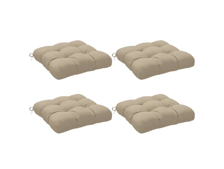 Coussins de chaise jardin capitonnés polyester kaki