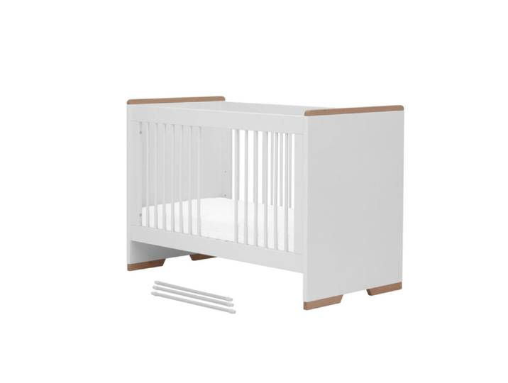Lit bébé Pinio Snap Blanc et bois