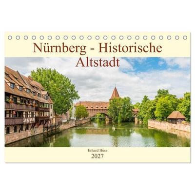 Nürnberg - Historische Altstadt (Tischkalender 2027 DIN A5 quer), CALVENDO Monatskalender