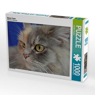 CALVENDO Puzzle Maine Coon | 1000 Teile Lege-Größe 64x48cm Foto-Puzzle für glückliche Stunden