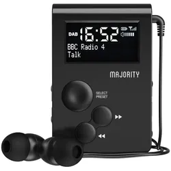 Majority Tragbares Digital-Radio (DAB+, FM, Radio Frequency (RF)), Radio, Schwarz