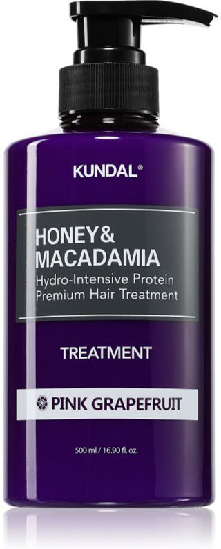 KUNDAL Honey & Macadamia Pink Grapefruit soin hydratant intense pour cheveux secs et abîmés 500 ml