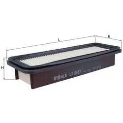 Luftfilter MAHLE LX 3887