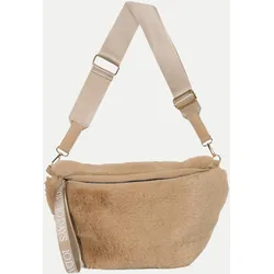 Umhängetasche Fluffy Fanny Pack Beige