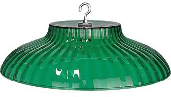 Uplifted Trends Outdoor Bird Feeder Rain Guard Dome With Squirrel Shield For Hanging Feeders green