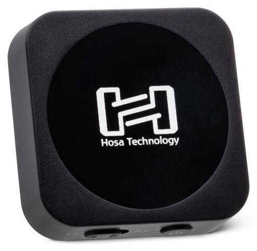 Hosa IBT402 Bluetooth Audio Adapter: Audiozender en -ontvanger met 3,5 mm TRS- en USB-kabel