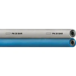 Zwillings-Steuerungsschl.TWIN HOSE/PVC ID 6mm AD 11,0mm L.100m Blau/grau TEGUMA