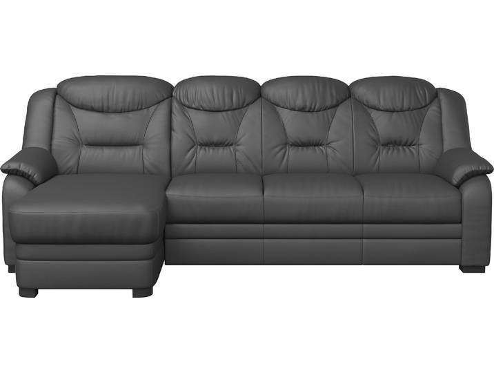 Ecksofa, Kunstleder SOFTLUX®, Grau (Fango), 257×162 cm, Mit Bettfunktion, Cotta