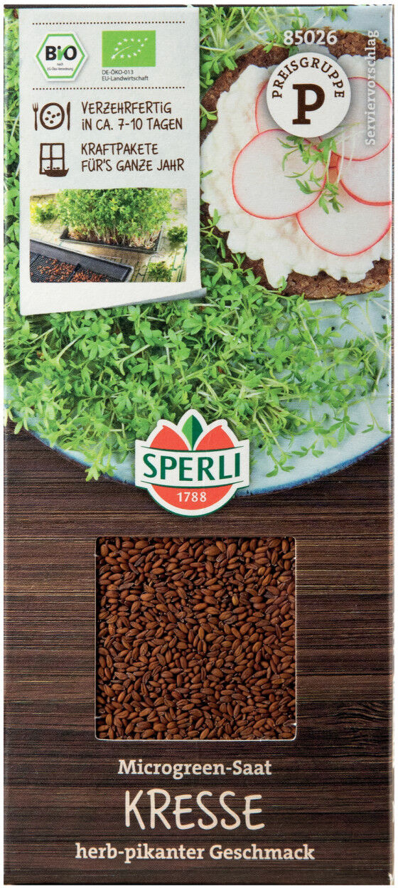 Sperli BIO Microgreen-Saat Kresse