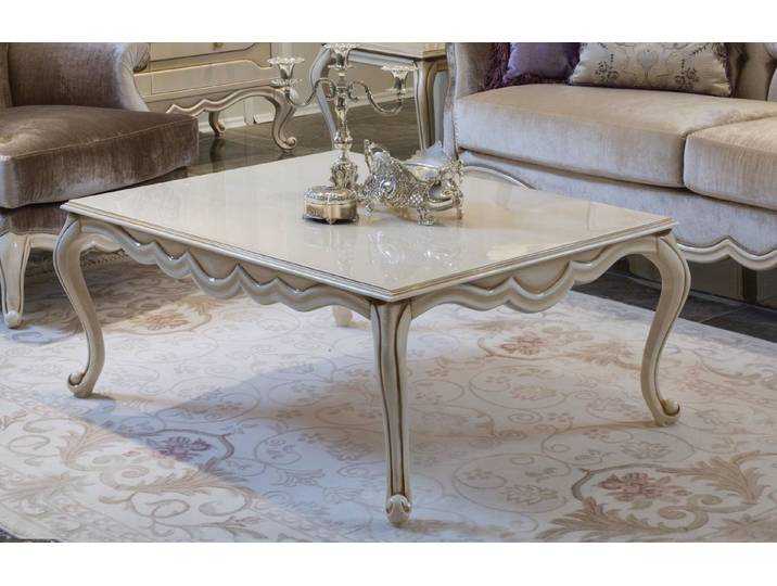 Xlmoebel Couchtisch Moderner Designer Tisch in Holzoptik mit eleganter Oberfläche (Couchtisch, Couchtisch), Hergestellt in Europa