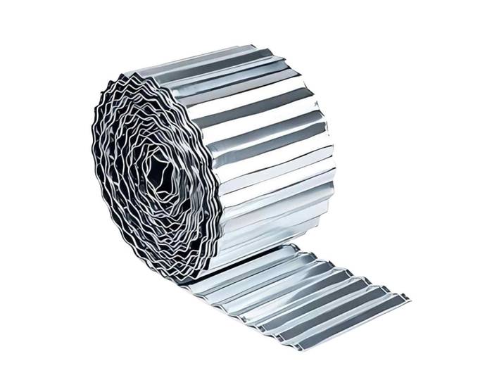 Relaxdays Rasenkante Silber Stahl verzinkt 10 m, Silberfarben, Metall, 0.03x14x1000 cm, Gartenzubehör, Hochbeet