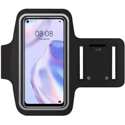 SmartFitness Huawei P40 Lite Handy Sport Armband, Smartphone Sportarmband, Schwarz