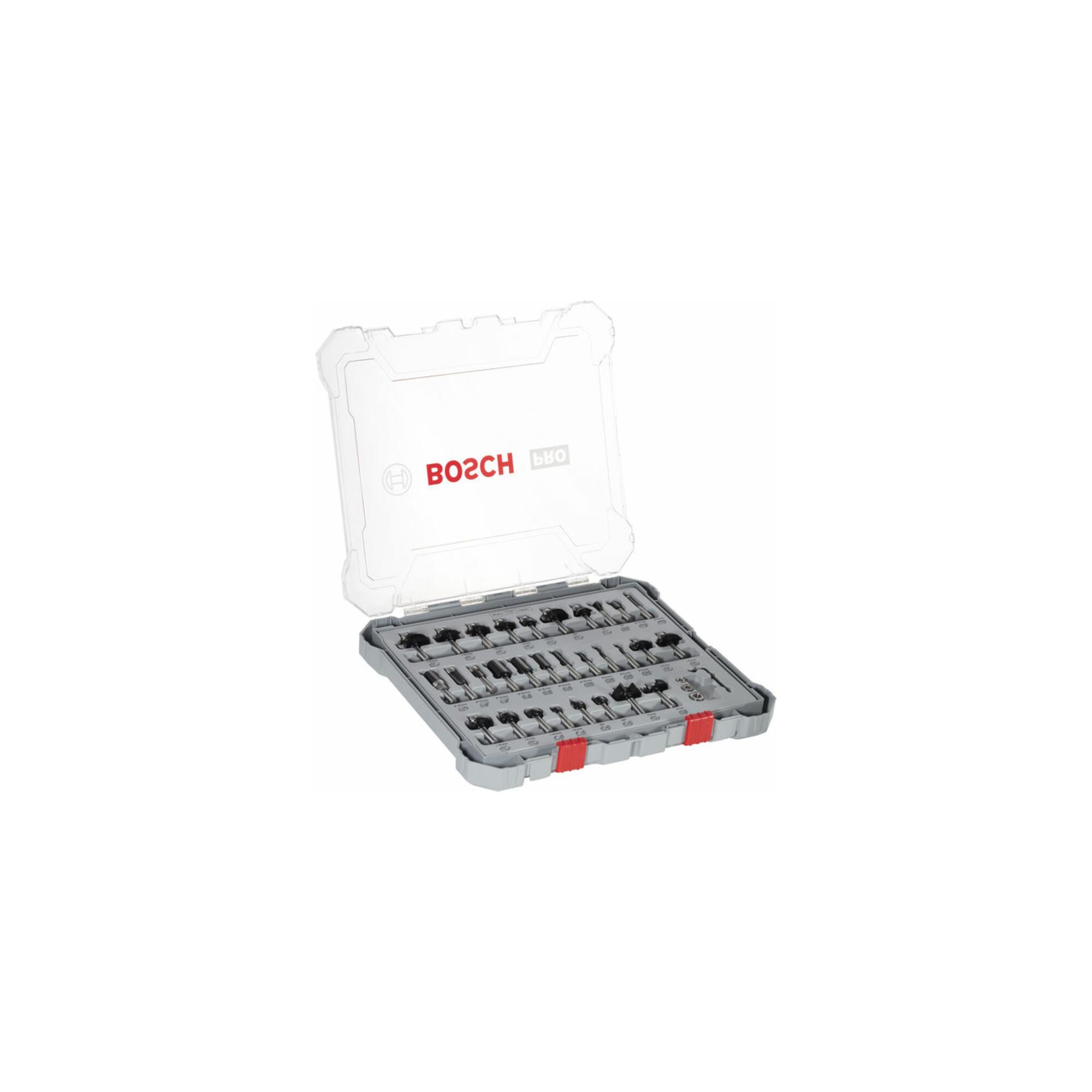 BOSCH Fräser-Set, 8-mm-Schaft, 30-teilig (2607017475)