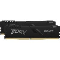 DIMM 16 GB DDR4-3600 (2x 8 GB) Dual-Kit, Arbeitsspeicher schwarz, KF436C17BBK2/16, Beast, INTEL XMP