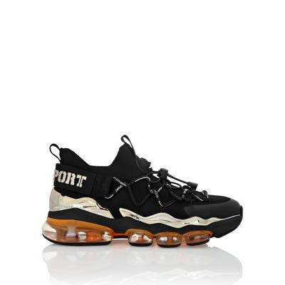 Sneaker PLEIN SPORT "Thunder", Damen, Gr. 35, Normalschaft, orange (0286, schwarz, orangefluo), Schuhe Sneaker