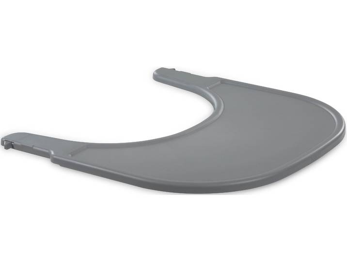 Hochstuhltablett HAUCK Alpha Click Tray, grau , grau, B:44cm H:3,5cm T:46cm, Kunststoff, Tabletts, Hochstuhltablett, Hauck Hochstuhl Alpha+