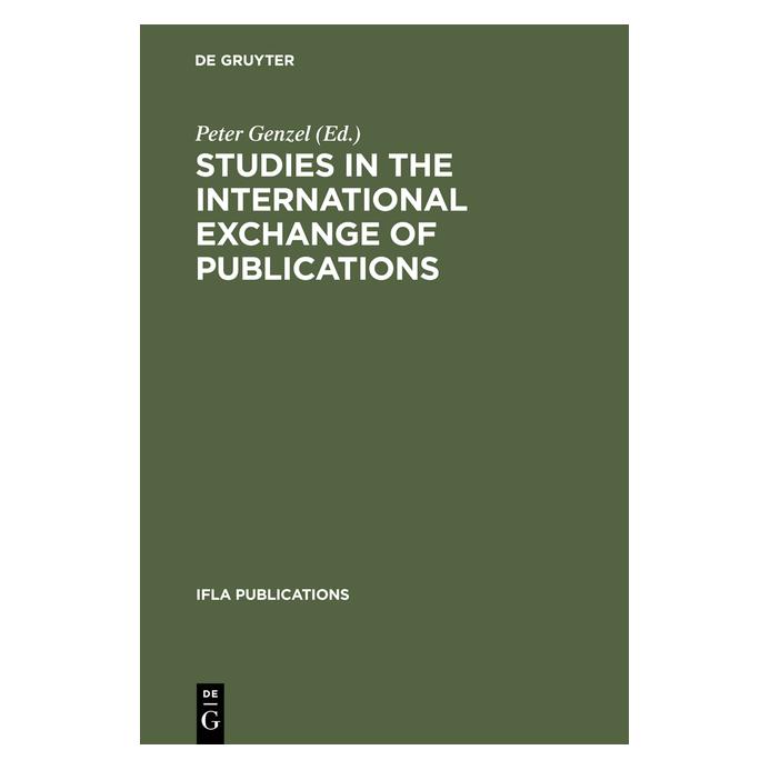 De Gruyter Studies in the international exchange o (Englisch, Hardcover) (67833719)