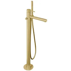 Herzbach Design iX Standarmatur Wanne Farbset Edelstahl Brass , 21.132055.2.41 21.132055.2.41