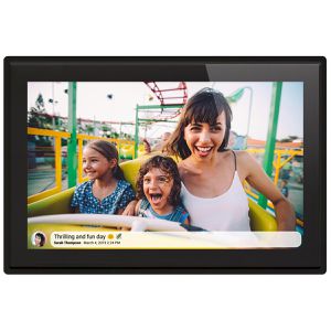 Braun-Photo Digitaler-Bilderrahmen DigiFrame 1019, mit WLAN, 10,1 Zoll Touchscreen, 16 GB interner Speicher, schwarz